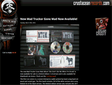 Tablet Screenshot of crustaceanrecords.com